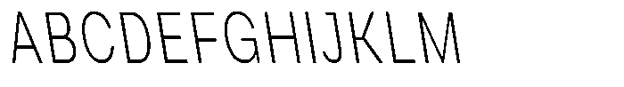 Phiano Gr ThXCnBackslant Font UPPERCASE