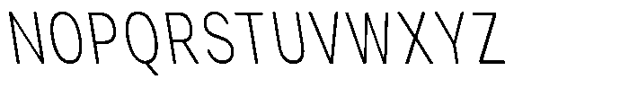 Phiano Gr ThXCnBackslant Font UPPERCASE