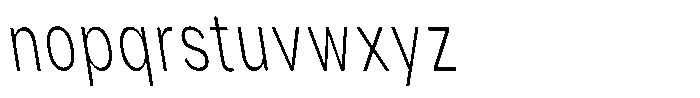 Phiano Gr ThXCnBackslant Font LOWERCASE