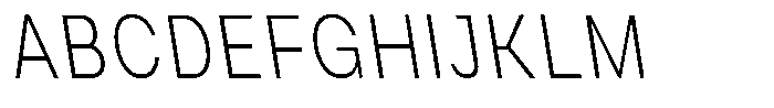 Phiano Gr ThinCondBackslant Font UPPERCASE