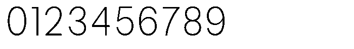 Phiano Gr ThinCondensed Font OTHER CHARS