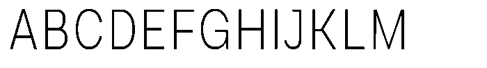 Phiano Gr ThinCondensed Font UPPERCASE