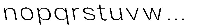 Phiano Gr ThinExpBackslant Font LOWERCASE