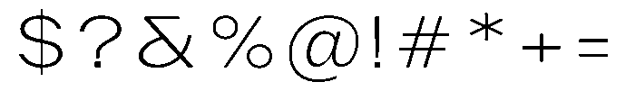 Phiano Gr ThinExpanded Font OTHER CHARS