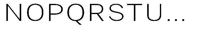 Phiano Gr ThinExpanded Font UPPERCASE