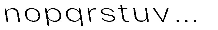 Phiano Gr ThinExtExpBackslant Font LOWERCASE