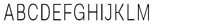 Phiano Gr ThinExtraCondensed Font UPPERCASE
