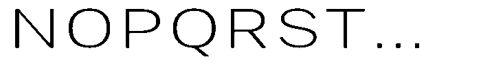 Phiano Gr ThinExtraExpanded Font UPPERCASE
