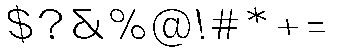 Phiano Gr ThinSemExpBackslant Font OTHER CHARS