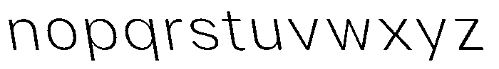 Phiano Gr ThinSemExpBackslant Font LOWERCASE