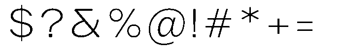 Phiano Gr ThinSemiExpanded Font OTHER CHARS
