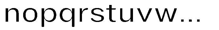 Phiano LightExpanded Font LOWERCASE