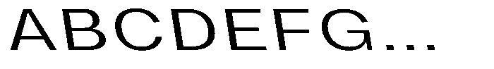 Phiano LightExtExpBackslant Font UPPERCASE