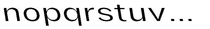 Phiano LightExtExpBackslant Font LOWERCASE