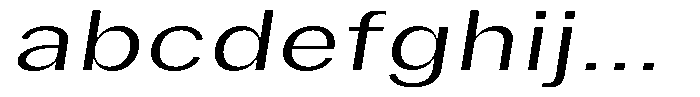 Phiano LightExtExpSlant FONT