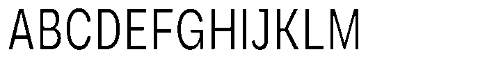 Phiano LightExtraCondensed Font UPPERCASE