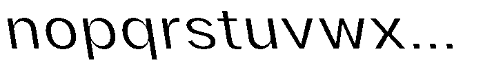 Phiano LightSemExpBackslant Font LOWERCASE