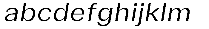 Phiano LightSemiExpandedSlant FONT