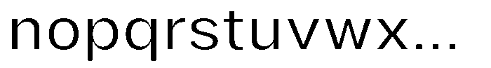 Phiano LightSemiExpanded Font LOWERCASE