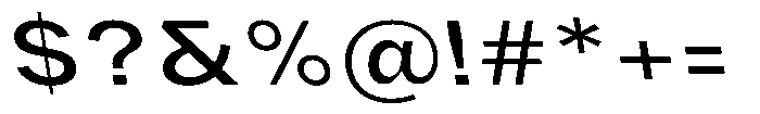 Phiano MedExpBackslant Font OTHER CHARS