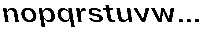 Phiano MedExpBackslant Font LOWERCASE
