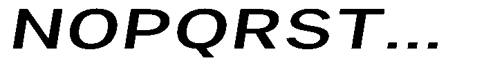 Phiano MedExtExpSlant Font UPPERCASE