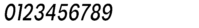 Phiano MedExtraCondSlant Font OTHER CHARS
