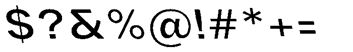 Phiano MedSemExpBackslant Font OTHER CHARS