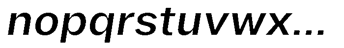 Phiano MedSemExpSlant Font LOWERCASE