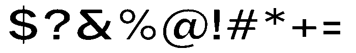 Phiano MediumExpanded Font OTHER CHARS