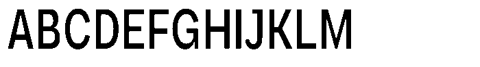 Phiano MediumExtraCondensed Font UPPERCASE