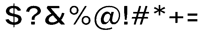 Phiano MediumSemiExpanded Font OTHER CHARS