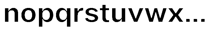Phiano MediumSemiExpanded Font LOWERCASE