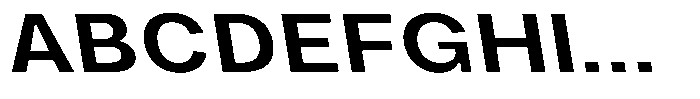 Phiano SemBdExpBackslant Font UPPERCASE