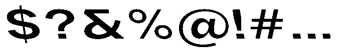 Phiano SemBdExtExpBackslant Font OTHER CHARS