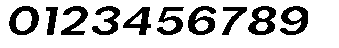Phiano SemiBoldExpandedSlant Font OTHER CHARS