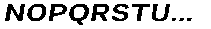 Phiano SemiBoldExpandedSlant Font UPPERCASE