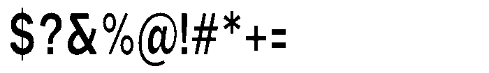 Phiano SemiBoldExtraCondensed Font OTHER CHARS