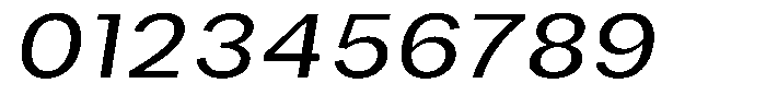 Phiano SemiExpandedSlant Font OTHER CHARS