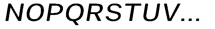 Phiano SemiExpandedSlant Font UPPERCASE