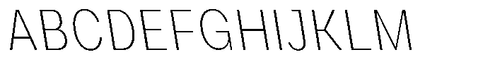 Phiano ThinCondensedBackslant Font UPPERCASE