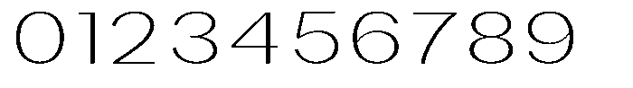 Phiano ThinExpanded Font OTHER CHARS