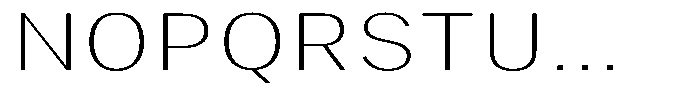 Phiano ThinExpanded Font UPPERCASE