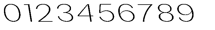 Phiano ThinExpandedBackslant Font OTHER CHARS