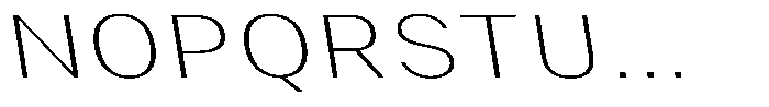 Phiano ThinExpandedBackslant Font UPPERCASE