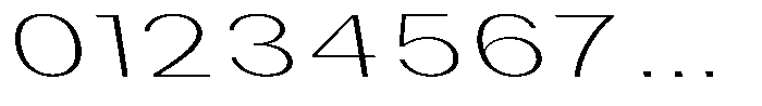 Phiano ThinExtExpBackslant Font OTHER CHARS