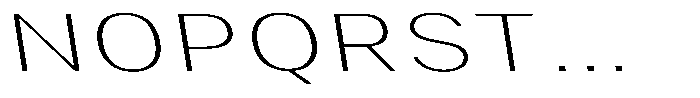 Phiano ThinExtExpBackslant Font UPPERCASE