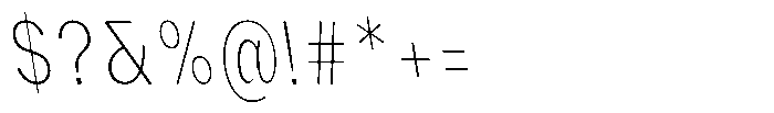 Phiano ThinExtraCondBackslant Font OTHER CHARS