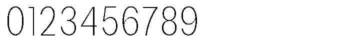 Phiano ThinExtraCondensed Font OTHER CHARS