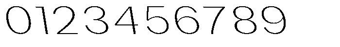 Phiano ThinSemExpBackslant Font OTHER CHARS